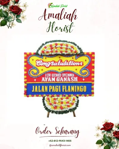 Bunga Papan Congratulation di Sumurkidang
